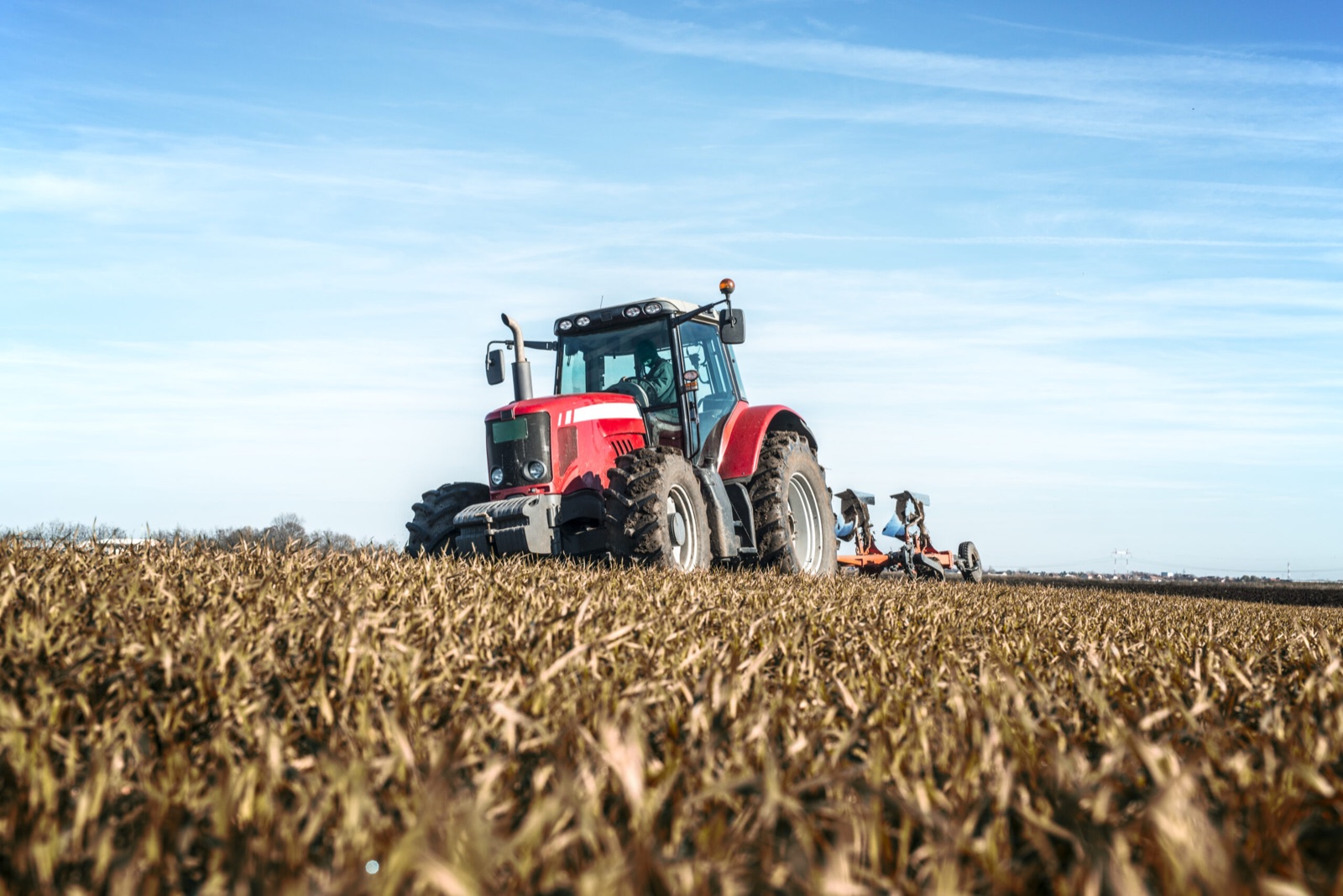 Agricultural machinery in the field